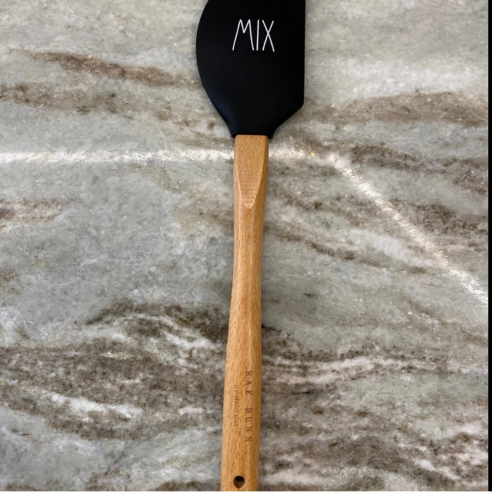 Rae Dunn Wood Handle Spatula, Mix